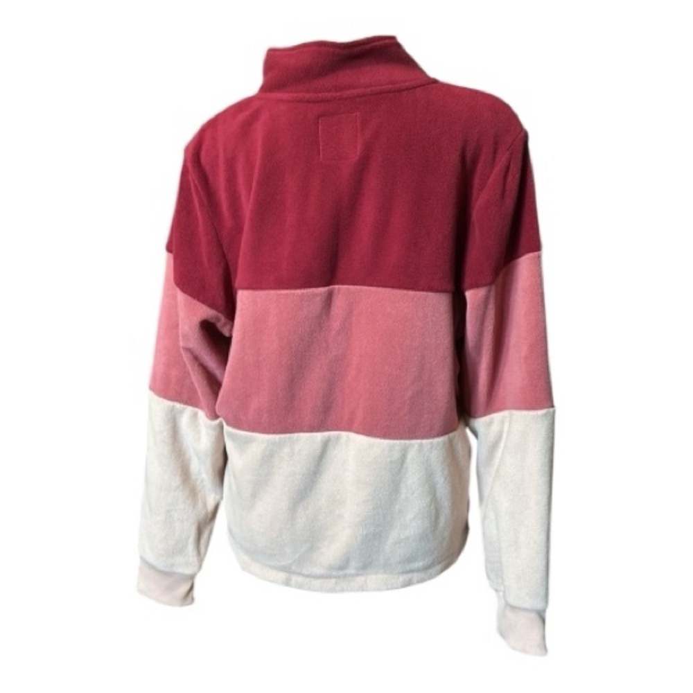Ivory Ella Colorblock Fleece Pullover, Partial Zip, Large - Picture 6 of 6